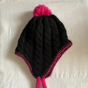 “The North Face” Black/Pink Youth/Junior Winter Hat Size M/M